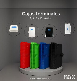 PREYCO - Caja Terminal de Fibra Óptica VKOB 0016F2